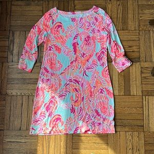 Lilly Pulitzer knit 3/4 sleeve dress, size L